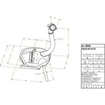 Motodíl Výfuk LeoVince PIAGGIO APE TM 703 SITO