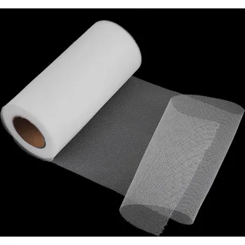 Stuha Tyl / stuha dekorační šíře 15 cm Varianta: 4 bílá sněhová, Balení: 1 ks