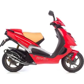 Výfuk pro motocykl Výfuk LeoVince APRILIA SR 50 SPORT PRO injection Piaggio engine 2003 HAND MADE TT BLACK EDITION