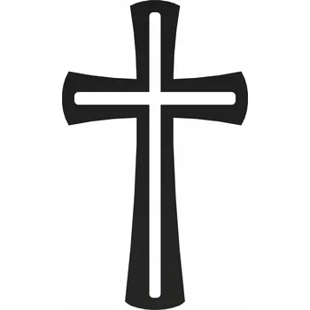 Obraz Kříž na zeď PASJA 250 závěsný kovový černý 15368