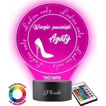 Lampička Plexido vícebarevná Noční lampa