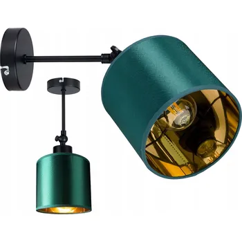 Nástěnná LAMPA KINKIET nastavitelná LOFT STÍNÍTKO zlaté