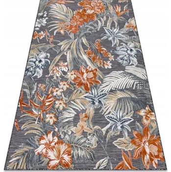 Koberec KOBEREC SISAL DVOUÚROVŇOVÝ 137x190 cm KVĚTINY #D1013