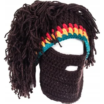 Čepice Čepice s vousy a dredy na lyže, snowboard, zimní