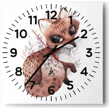 Hodiny Kuchyňské nástěnné hodiny 30x30 Pro děti Skleněné hodiny do obýváku Moderní Tiché