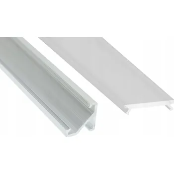 LED osvětlení Hliníkový LED profil pro LED pásek P03 1m + kryt
