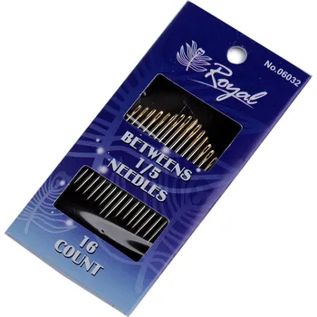 Jehly ruční, zlatá ucha - Betweens Varianta: 5 (Betweens 1/5) nikl, Balení: 10 karta