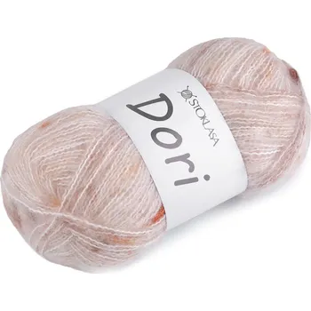 Příze Pletací mohérová příze s nopky Dori 100 g Varianta: 1 (F004) béžová světlá, Balení: 1 ks