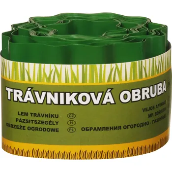 Zahradní obrubník Okraj trávníku 9 m - 20 cm zelený