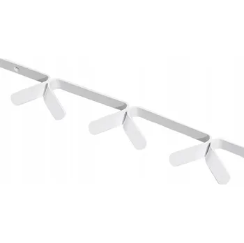 Věšák Šatní ramínko kovový Rapla bílý