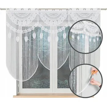 Záclona Klasická záclona žakárová 60 cm x 120