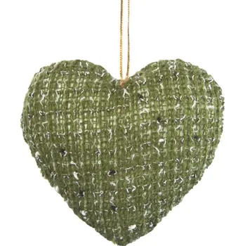 Vánoční ozdoba Zelená vánoční ozdoba na stromeček IRIN1 3x9x10 cm - sada 6 ks