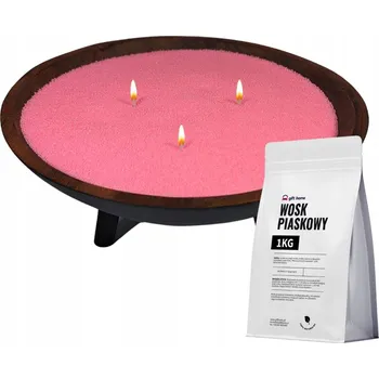 Výroba svíčky Barevný vosk pro výrobu sypaných svíček 1 kg RŮŽOVÝ