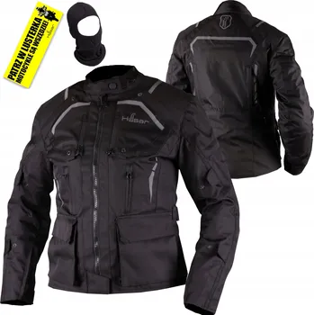 Moto bunda Dámská motocyklová bunda HUSAR ROMA LADY textilní černá 3vrstvá