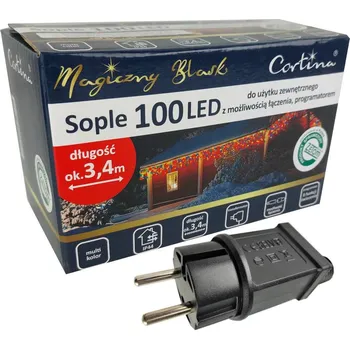 Vánoční dekorace Vánoční osvětlení na stromeček Cortina venkovní 8,5 m 51 - 100 světel