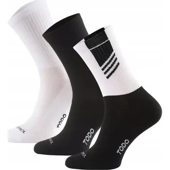Pánské ponožky 3 páry Ponožky TODO Air Control Černá Směs 35-38
