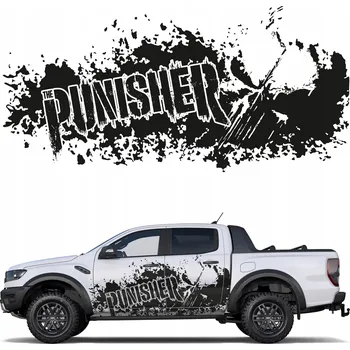 Samolepicí dekorace na vozidlo SAMOLEPKA NA AUTO PUNISHER LEBKA 94x195 cm