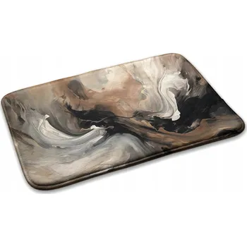 Rohožka Měkký Kobereček Rohožka do Obýváku Loft Glamour Abstraktní kompozice 75x45 cm