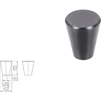 Nábytkové kování Nábytková úchytka SIRO 1403-24N4 tmavě grafitová