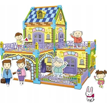 Obraz Kartonový domeček k vybarvování - Luxusní vila