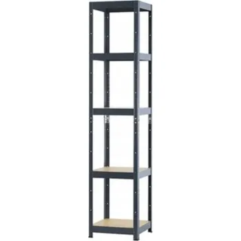 Dílenský regál Kovový skladový regál Metalkas 180 x 40 x 40 cm, nosnost až 175 kg na polici