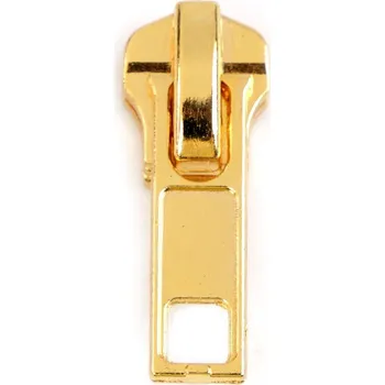Zip Jezdec ke kovovým zipům No 5 Varianta: 2 žluté zlato, Balení: 20 ks