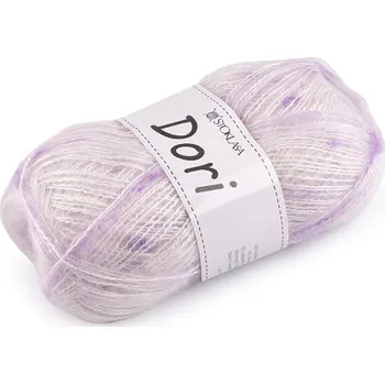Příze Pletací mohérová příze s nopky Dori 100 g Varianta: 10 (F003) fialová sv., Balení: 1 ks