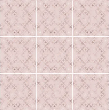 Obraz Samolepka na obklady do kuchyně a koupelny - dekorativní růžové kruhy, 10x10 cm