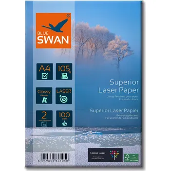 Fotopapír Lesklý fotopapír Blue Swan A4, 105 g/m2, 100 ks