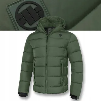 Pitbull pánská prošívaná bunda s kapucí Airway V, velikost M