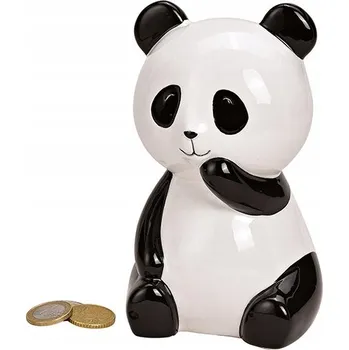 Pokladnička Keramická pokladnička panda bílá
