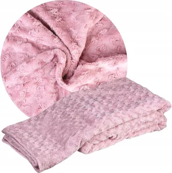 Přehoz na lůžko Přehoz na postel Smukee polyester 200 cm x 220 cm růžový