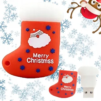 USB flash disk USB flash disk DIAWAY Skarpeta Vánoční punčocha Santa Clause 32 GB USB 2.0 vícebarevný