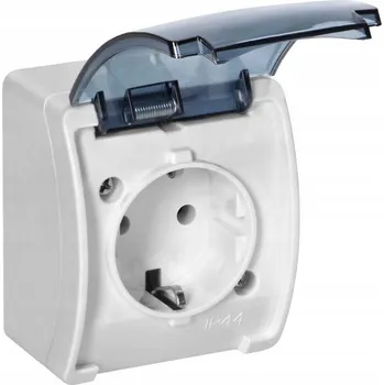 Elektrická zásuvka Elektrická Zásuvka hermetická Orno bílá