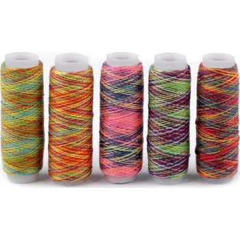 Nit Nitě PES multicolor návin 110 m Varianta: mix, Balení: 5 ks