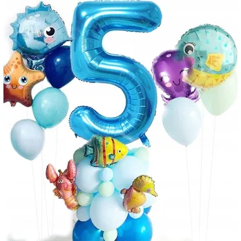 Balónek Balónky pro 5leté dítě, dekorace na narozeniny, číslice 5