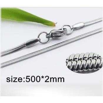 Řetízek Ocelový náhrdelník - 500x2mm - varianta 4