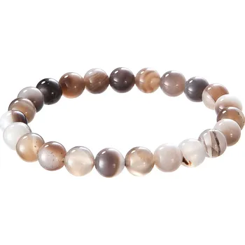 Náramek Náramek s minerálními kameny achát hnědý 43056.3