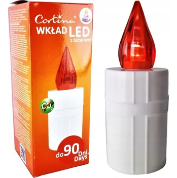 Svíčka LED vklad do hřbitovní svíčky svíček MAXSELL 10 cm