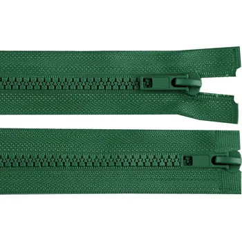 Zip Zip kostěný No 5 dělitelný 2 jezdce / dvoucestný 70 cm bundový Varianta: 273 zelená smrková, Balení: 1 ks