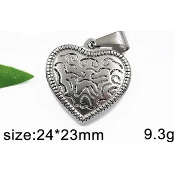 Přívěsek Srdce - ocelový přívěsek - varianta 3