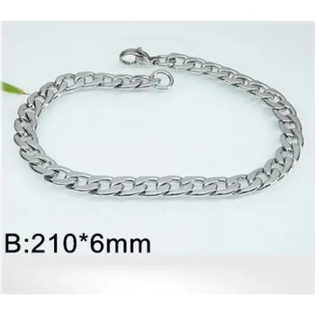 Řetízek Ocelový náramek - 210x6mm