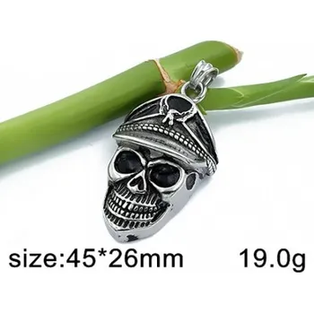 Přívěsek Lebka - ocelový přívěsek - varianta 2