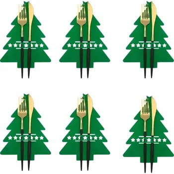 Vánoční dekorace Dekorativní obal na příbory Karwil Stromeček