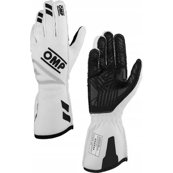 Rukavice Rukavice OMP One Evo FX FIA 8856-2018 bílé vel L