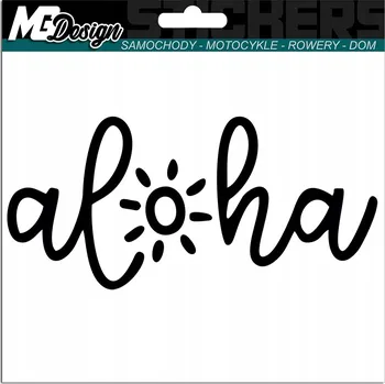 Samolepicí dekorace na vozidlo NÁLEPKA na auto ALOHA HAWAJE HAWAII 15x7