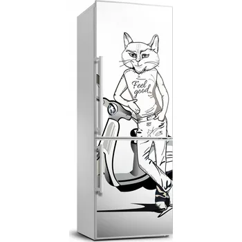 Fototapeta Samolepka / Fólie na ledničku - Kočičí muž 70x190 cm