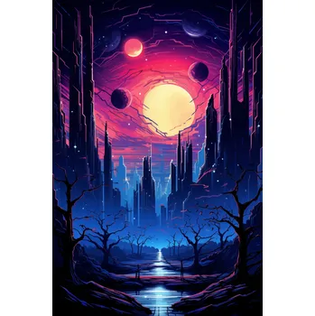 Plakát Plakát Hvězdné Město bez rámu 61 x 91,5 cm