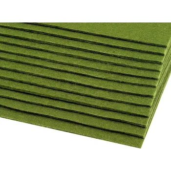 Výtvárné potřeby Látková dekorativní plsť / filc 20x30 cm Varianta: 1 (F23) zelená stepní, Balení: 2 ks