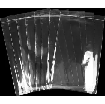 Obalový materiál PP sáček s lepicí klopou a závěsem 26,5x40 cm Varianta: transparent, Balení: 100 ks
